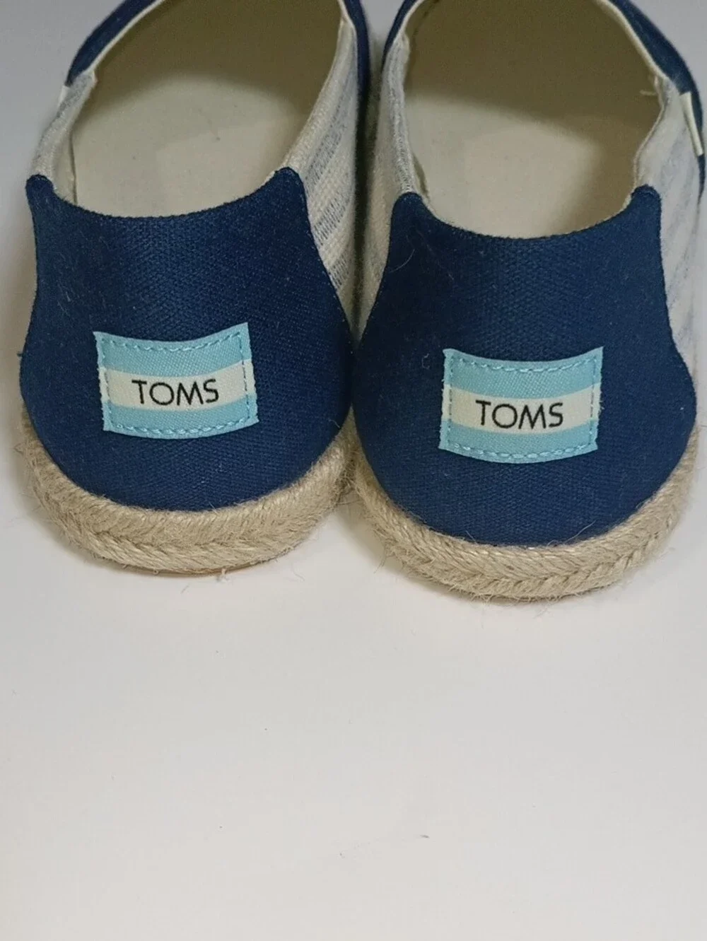 Toms Navy Blue Canvas Espadrilles